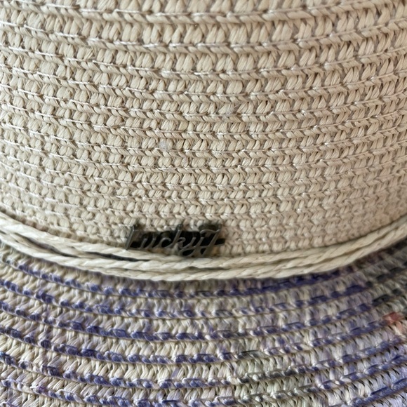 Lucky 7 Oversized Tie Dye Straw Sun Hat - Picture 4 of 6